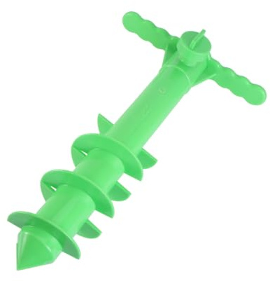 Hohopeti Base de Sombrilla en Espiral de Abs Portátil, Resistente al Viento, para Playa y Camping, Anclaje para Tierra Suelta, Soporte Compacto y Ligero para Sombrillas de Playa, 1 Pieza,