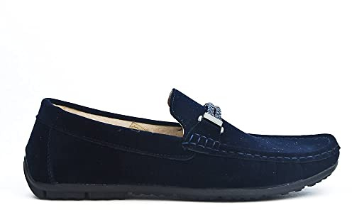 UOMO DESIGN Mocassin Homme - Maddox (42, Marine)