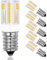 TZHILAN E14 LED Glühbirnen Home Dekorative Beleuchtung 2W Dimmbar Warmweiß 2700K SES Small Edison Candelabra Schraubsockel 20W Äquivalent Energiesparende für Kühlschrank/Mikrowelle 5er Pack[MEHRWEG]