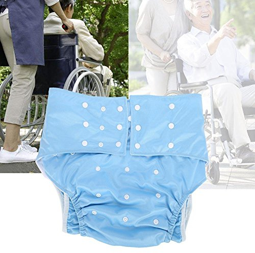 Einstellbare Wiederverwendbare Windeln für Erwachsene Taschenwindeln Hellblau - Leicht anzulegen