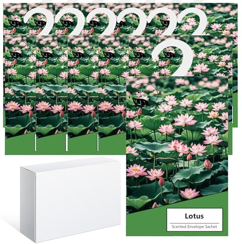 14PCS Sachet Parfumé Armoire Sent Bon Maison, Sachets Lavande Placards Parfum Voiture, Sachet Armoire Parfumé, Parfum d Ambiance Maison Parfum d'intérieur, Desodorisant Vetement Armoire (14lotus)