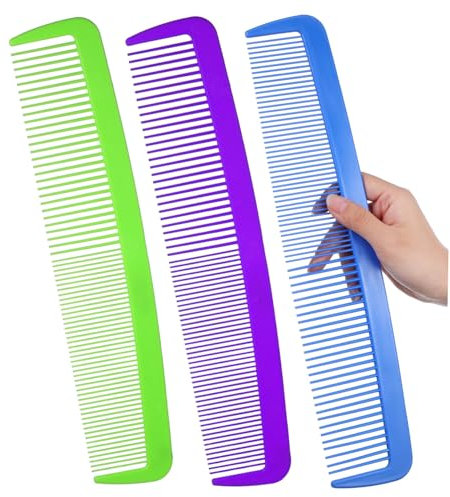 VICASKY 3 Pezzi Pettine Gigante Pettine Oversize Pettine Per Mèches Pettine Per Per Parrucchiere Pettini Districanti Pettine Scolorimento Pettine Pettine Pettine