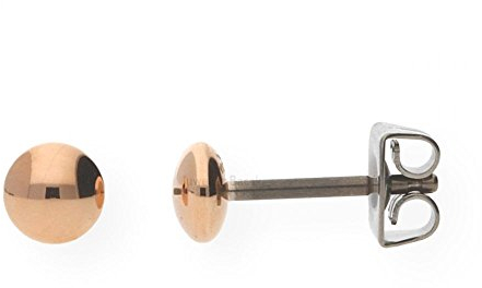 Boccia Damen Ohrstecker Roségold Titan 5mm
