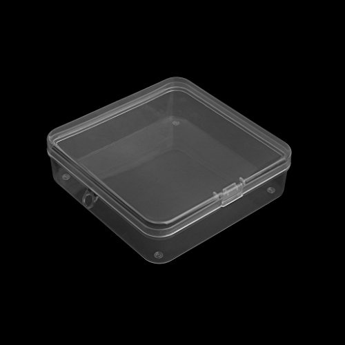 KERDEJAR Storage Box,Portable Baby Infant Teether Case Holder Pacifier Chain Storage Box Clear Travel