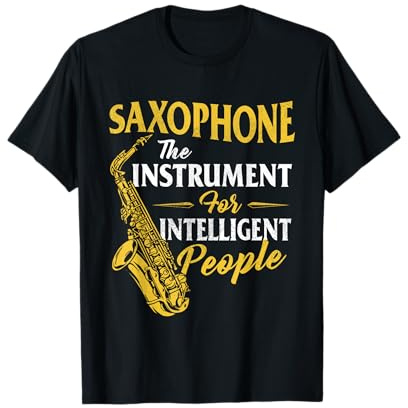 Saxofón El Instrumento Para Personas Inteligentes Saxofonista Camiseta
