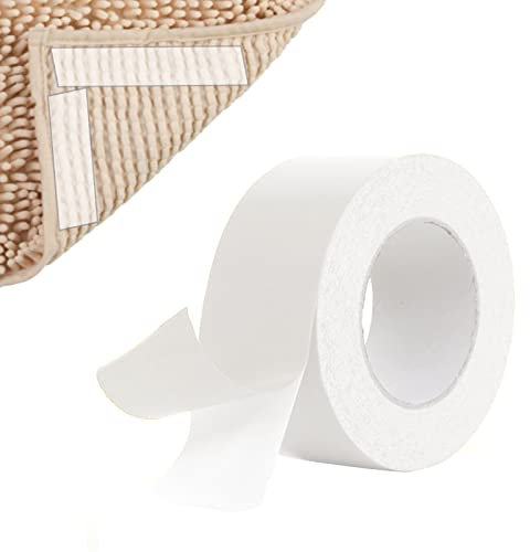 Grippers for Mats on Carpet, 5cm x 20m Carpet Grippers for Rugs on Top of Carpet Corner Rug Grippers for Laminate Floor Rug Grippers for Hardwood Floors Furniture Anti Slip Mat Grippers (1 Roll)