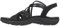 Skechers Damen Sandals, Black Gore, 38 EU