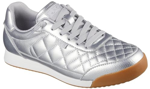 Skechers Bobs Billie Wild Comfort - Tenis para Mujer, Color Plateado, Talla 6, Silver, 39 EU