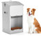 Automatische Hundefütterung 25lbs Große Kapazität Edelstahl im Freien und Innenbereich Schwerkraft Hundefutter Spender Hund Automatische Fütterung Trog für große Hunde