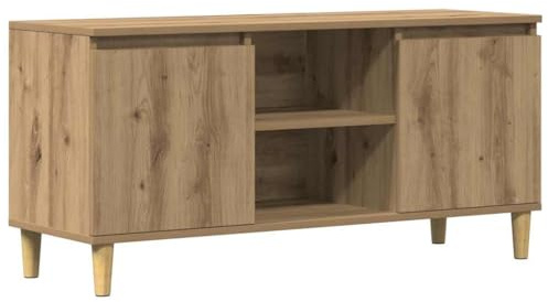 vidaXL Mobile TV Rovere Artigianale 102x35x50 cm in Legno Multistrato
