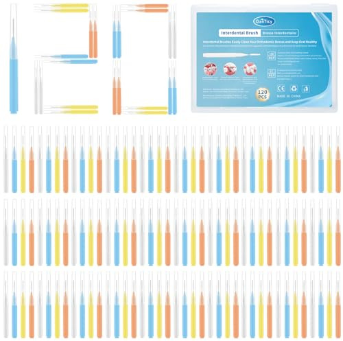 DanTicy Cepillos interdentales para limpieza de dientes, entre dientes, cepillos de hilo dental para dientes, cepillos interdentales, entre dientes, limpiadores dentales, cepillo dental interproximal,