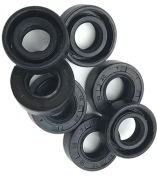 Retén de aceite de eje NBR TC-17 * 35 * 37 * 38 * 40 * 42 * 4/5/6/7/8/9/10 con doble labio y resorte de liga recubierto de nitrilo(17x28x6mm 2pcs)