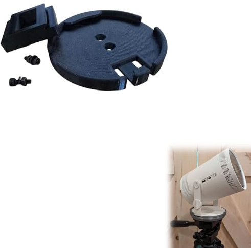 Compatible con Samsung Freestyle - Soporte de trípode para proyector Freestyle | Soporte antivibración para Gen 1 y Gen 2 | Ángulo ajustable para uso en interiores y exteriores | Accesorio de cine en