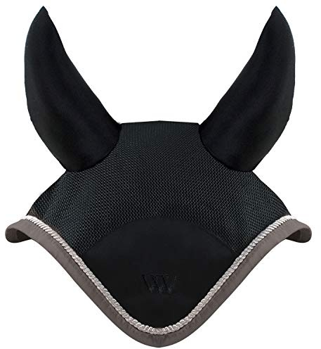 Woof Wear Noise Cancelling Fly Veil - Black Steel - Breathable - Ears contain acoustic foam for noise cancellation