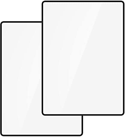 milaosk Vergröserung Leselupen Vergrößerungsglas für ganze Seiten Fresnel Lens Lupe 3X (300%) für Senioren und zum Lesen, Schmuck, Bücher, Landkarten(2 Stück, 4.70x7)