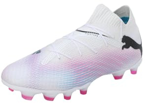 Puma Herren Fussballschuhe Future 7 PRO FG/AG 107707 PUMA White-PUMA Black-Poison Pink 44.5