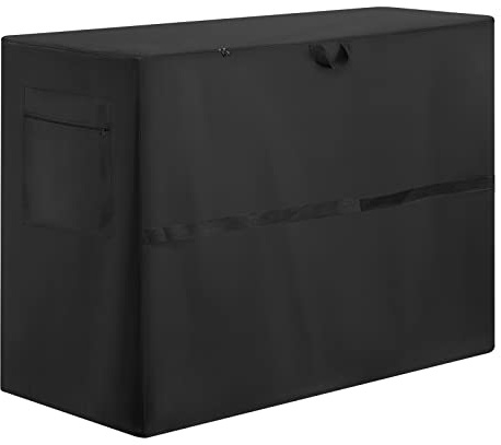 Hengme Chest Freezer Cover for Outside - Waterproof Dustproof Deep Refrigerator Covers,Fit for Outdoor Compact Large Icebox 10 Cubic Feet (55L X 34W X 33H)
