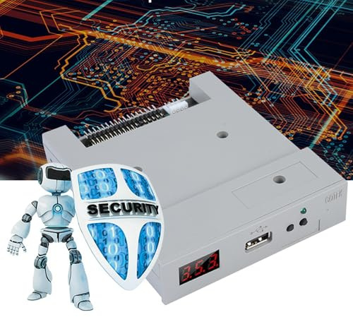 BONKZEBU Emulatore USB, unità Disco Floppy Ad Alta Sicurezza con Protezione dei Dati, 99 Ricerche di Cartelle Emulatore unità Floppy da 1, 44 MB, per unità da 1, 44 MB