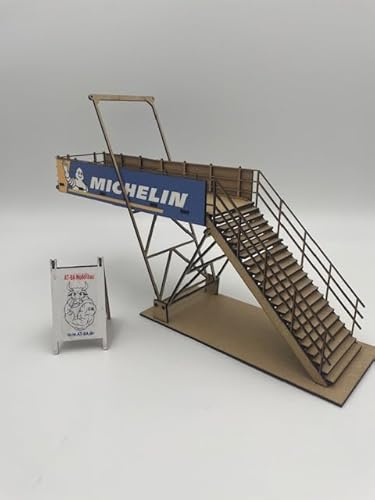 AT-BA Modellbau 220128 Slotcar - Piattaforma decorativa per spettatori Watkins Glen America USA