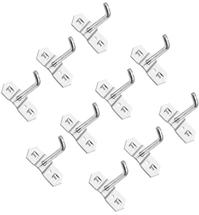 BUGUUYO 10pcs Pegboard Hook Pegboard Perforated Wall Hook for Garage for Hanging