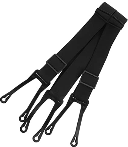 Beavorty Élingue des fesses de hockey sur glace ceinture de service traction lourd bretelles de hockey sur glace patin enfants hockey bretelles accessoires de hockey polyester Noir