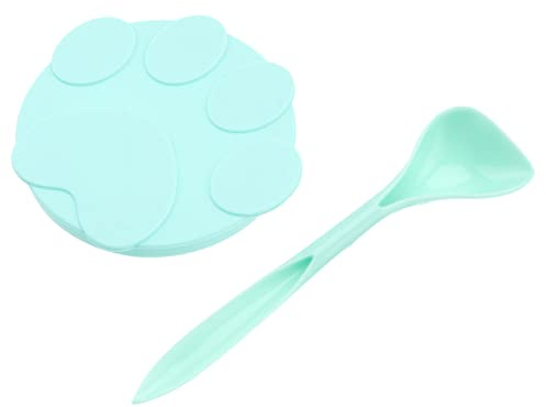 TOYANDONA Couvercles en Silicone pour Boîtes de Nourriture pour Animaux Lot de 1 Set de Couvercle Hermétique Cuillère Compatible pour et Chiens Empêche L'Air Pollution