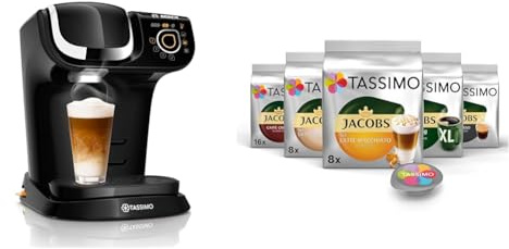 Tassimo My Way 2 Kapselmaschine TAS6502 mit Wasserfilter und Tassimo Kapseln Probierbox, Vielfaltspaket, 64 Pads