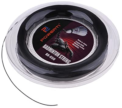 KBOLAE Cuerda de nailon resistente para raqueta de bádminton de alta flexibilidad, color negro, 200 m
