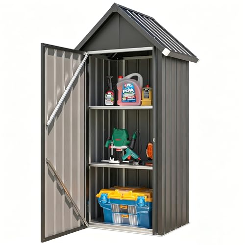 YODOLLA Abri de Jardin Métal,Cabane de Rangement Tout Climat,Armoire Jardin