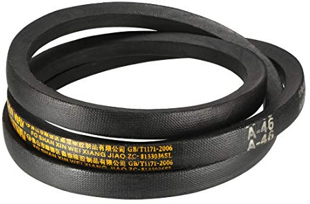 sourcing map A46 Drive V-Belts 46 Inner Length 13mm Width 8mm Thick JIS Standard A-Section Rubber Drive Transmission Belt
