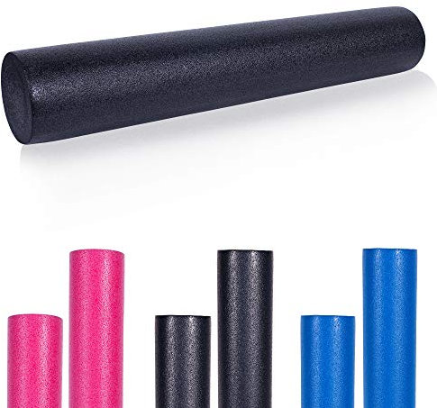 GORILLA SPORTS® Pilates Rolle - 60 x 15 cm oder 90 x 15 cm, Weiche, Schaumstoff, Farbwahl - Fitness Roller, Faszienrolle, Yoga-Schaumstoffrolle, Massagerolle, Pilatesrolle, Gymnastikrolle