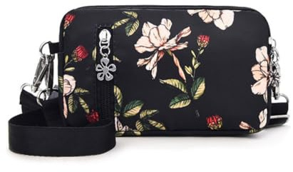 Narunii Bärbar axelväska för kvinnor, liten mobiltelefon väska för kvinnor, liten plånbok axelväska telefon crossbody-väska, Kall orkidé, horisontell