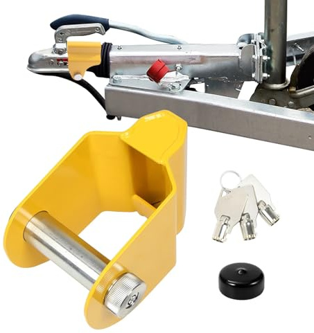 Wohnwagen Schloss,Deichselschloss & Wohnwagen Schloss für ALKO AK130/160,AKS1300/2004/3004, Deichselschloss Wohnwagen mit hoher Sicherheit und Anhänger Diebstahlsicherung für Caravan & Anhänger