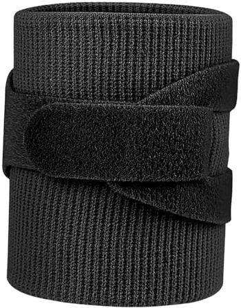 Ysyqkn Wrist Guard Fascia Polso Supporto Compressione Fascia Regolabile Protezione Articolare Materiale Nylon Adatto per Sport Fitness Sollevamento Pesi Uomi, Nero