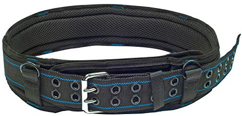 AISENIN 3 inch Padded Tool Belt Work Tool Belt for Heavy Duty Work(Blue and Black)