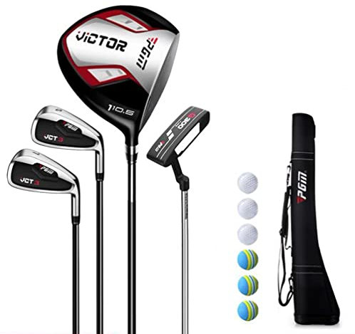 Komplettes Golfschläger-Set für Anfänger, für Rechtshänder, Graphitschaft, 4 Stück, mit Cartbag