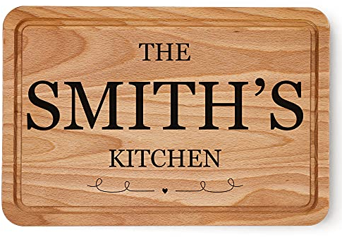 Personalised Family Kitchen, New Home Gifts, Personalised Chopping Board, Accessories House Warming Gift for Him Her Mum