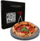CUORE LAVICO - DAS ORIGINAL Italienischer Pizzastein - Ätna Lavastein für Pizza rund 35 cm | Pizzastein für backofen und Grillofen für Brot, Pizza und römische Pinsa Made in Italy - Sicily