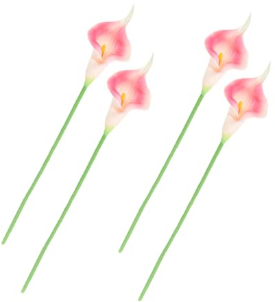 4 Stück Künstliche Calla-Lilie Künstliche Blumen Künstliche Liliensträuße Hochzeitsblumen-mittelstück Calla-lilien-blumenstrauß Sprühen Blumen Aus Pu-kleber Kunsthandwerk Büro