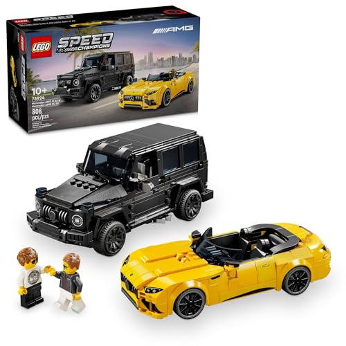 LEGO Speed Champions Mercedes-AMG G 63 & SL 63 Building Toys - Kids Pretend Play Toy Cars for Boys & Girls, Ages 10+ Years - Gifts for Christmas - 76924