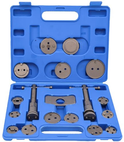 DASBSTE 18-Piece Universal Brake Piston Reset Tool Set Brake Caliper Piston Car Brake Piston Tool