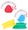 JJUNW 4 Stück Kartenhalter Kinder, Bunt Spielkartenhalter Kinder Dreieckiger Kunststoff Kartenhalter Freisprech Kartenständer Spielkarten Sicherer Halt Spielkarten Halter für Kinder