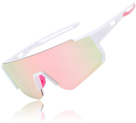 Rosedreamer Gafas deportivas rápidas Rave Polarizadas Gafas de sol para hombre Gafas de ciclismo y mujer UV400 Gafas de protección para actividades al aire libre como ciclismo, esquí, pesca, correr