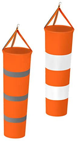 2 Pièces Manche à Air Oxford Réfléchissant pour Décoration de Jardin Girouette Extérieure Colorée Mesure de Vent Facile à Installer