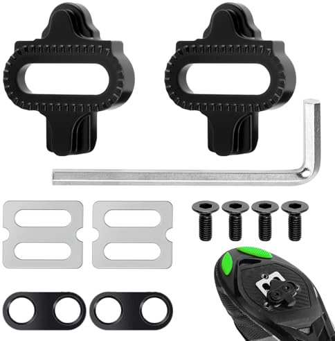 Arvoni Cales de Vélo, Crampons de Vélo Compatible avec Les Pédales pour Shimano MTB SPD SM-SH51, Crampons SPD Antidérapantes pour Le Cyclisme en VTT