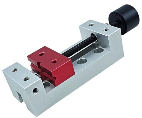 Piccola morsa per trapano da 50 mm/2,0 pollici in alluminio a morsetto piatto da banco morsa morsetto portatile da tavolo morsa strumento di fissaggio facile da usare morsa per macchina da stampa