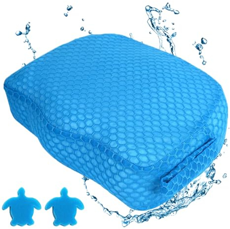 Accesorios de spa, asientos de bañera de hidromasaje, cojín elevador de 15.75 x 12.01 x 5 pulgadas, soporte de fregadero rápido con base antideslizante y suave para adultos que se relajan en la