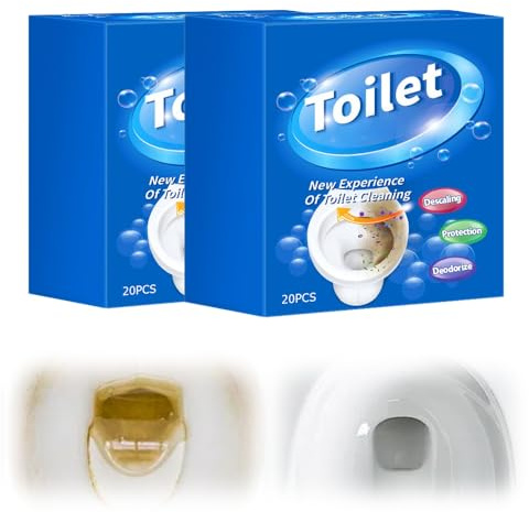 Nettoyant WC Extra Fort, 2025 Nouveau Blocs de Réservoir de Toilettes, Tablettes de Nettoyage Blocs WC Eau Nettoyant WC Surpuissant Tartre Pour le Nettoyage des WC, Toilettes et Urinoirs (2)