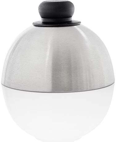 Gastronette Burger Cloche Burgerhaube Haube für Hamburger Cheeseburger Steak Abdeckhaube Pattys Grillen Käse Schmelzen Edelstahl Schwarz für Plancha Glocke Grill Zubehör Garglocke für Grills