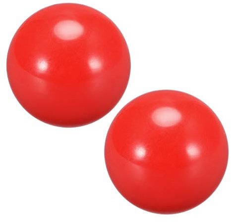 uxcell Joystick Ball Top Handle Rocker Round Head Arcade Game DIY Parts Replacement Red 2Pcs
